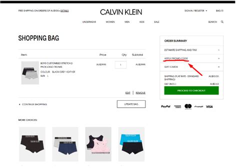 calvin klein underwear discount code uk